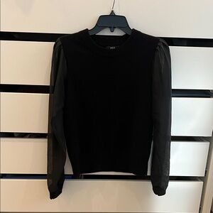 Aqua Cashmere Black Sweater